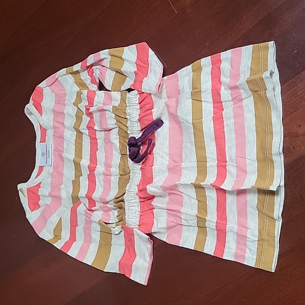 EUC Hanna Andersson Long Sleeve Stripe Cotton Dress
